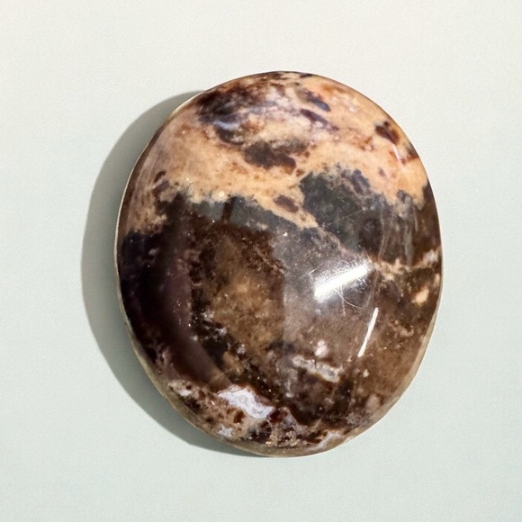 Natural Crystal Palm Stone Duo (Black Opal/Citrine) - Picture 6 of 11